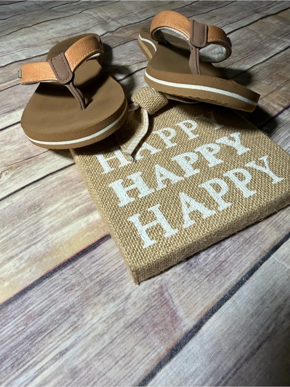Reef Cushion Sands sandal flip flop size 5 natural color